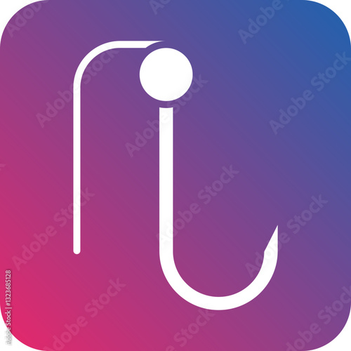 Fish Hook Icon Style