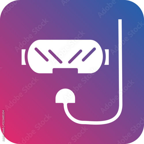 Diving Mask Icon Style