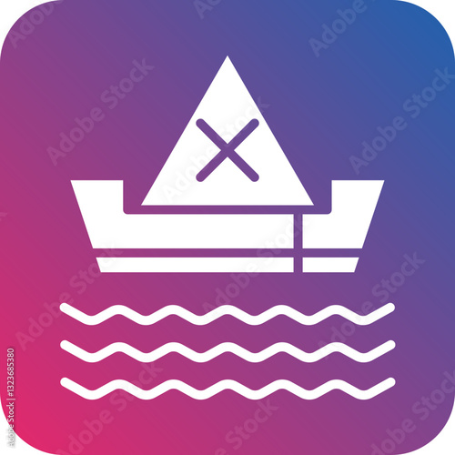 Pirate Ship Icon Style