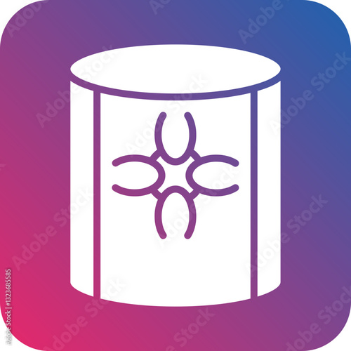 Toxic Waste Icon Style
