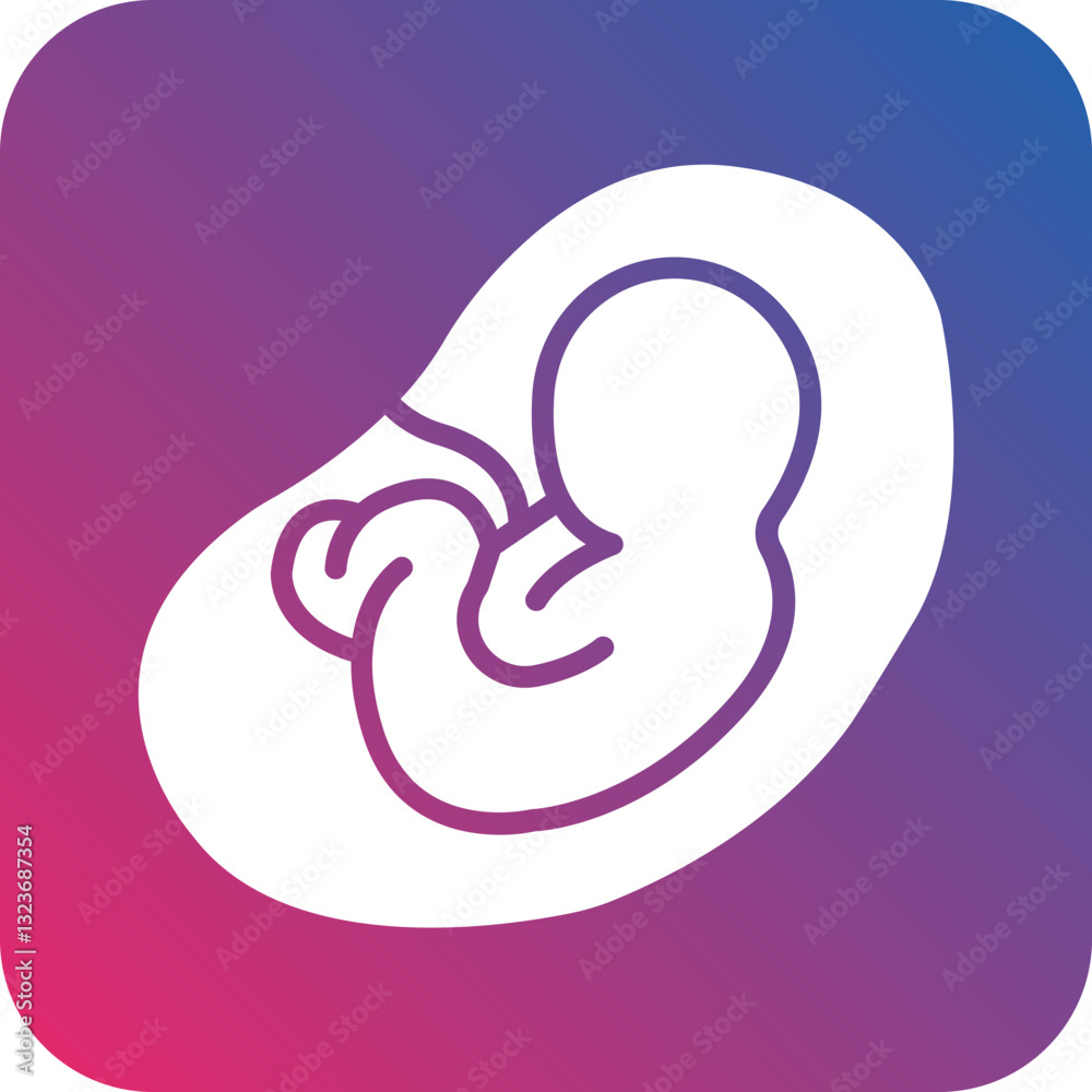 Obraz premium Fetus Icon Style