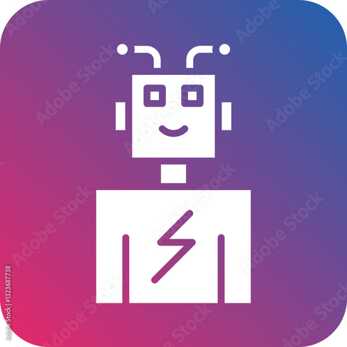 Robot Battery Icon Style
