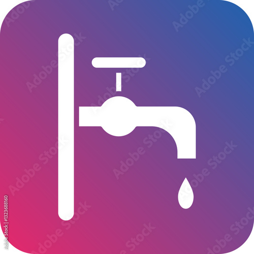Water Tap Icon Style