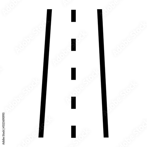 Road Line Icon Style