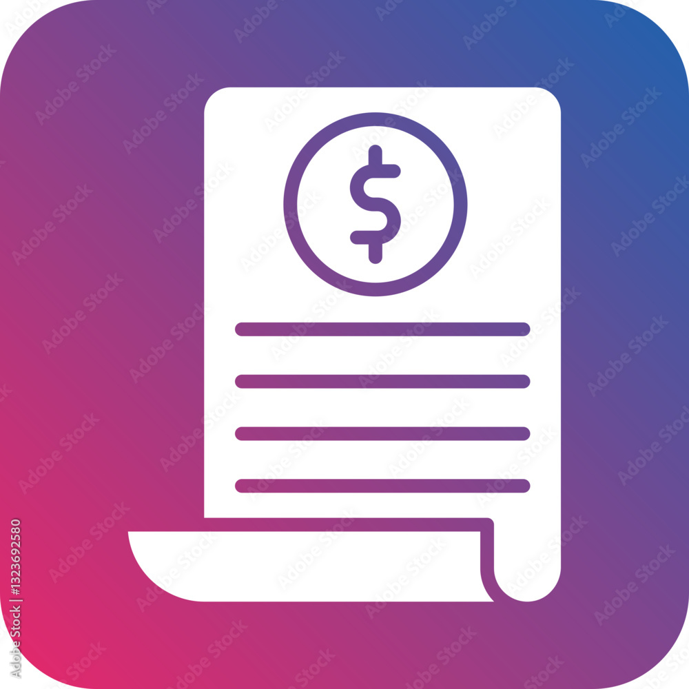 Receipt Icon Style Receipt Icon Style