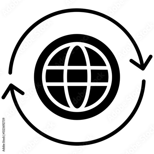 Worldwide Line Icon Style
