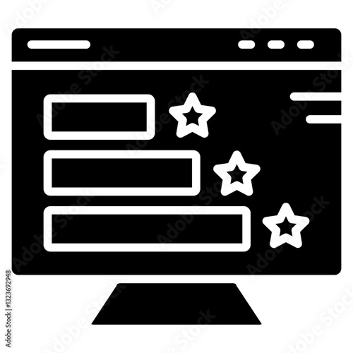 Ranking Line Icon Style