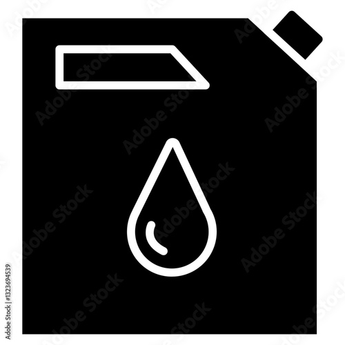 Fuel Can Line Icon Style