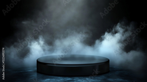 Wallpaper Mural Gray stage with smoke.  Torontodigital.ca