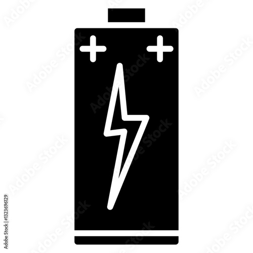 Battery Line Icon Style