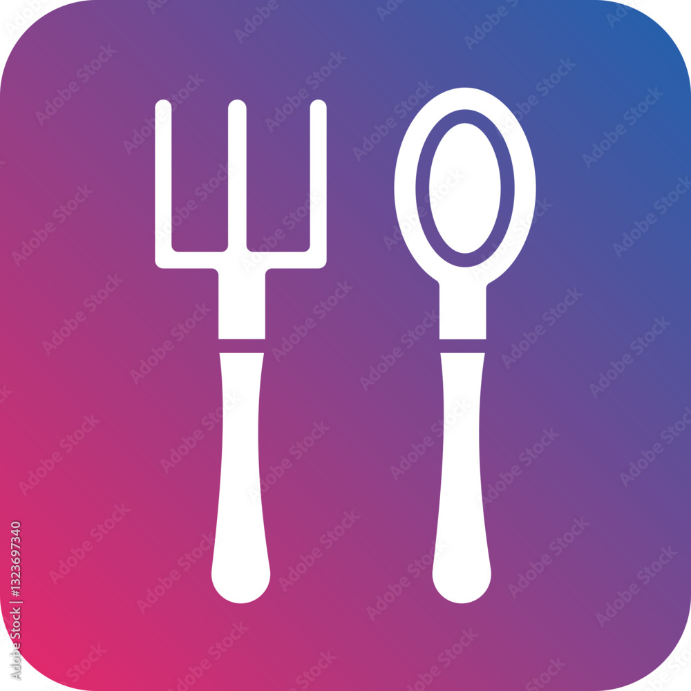 Fototapeta premium Baby Crockery Icon Style
