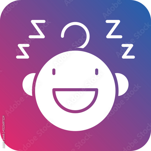 Sleeping Baby Icon Style