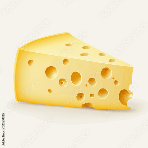 My Simple flat 2D icon sliced cheese isolated on transparent  background, vector, flat design, animation design, simple flat 2D icon, clipart