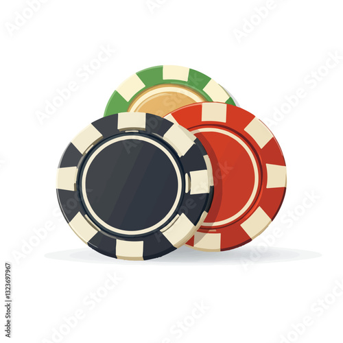 My Simple flat 2D icon colorful chips isolated on transparent background, vector, flat design, animation design, simple flat 2D icon, clipart
