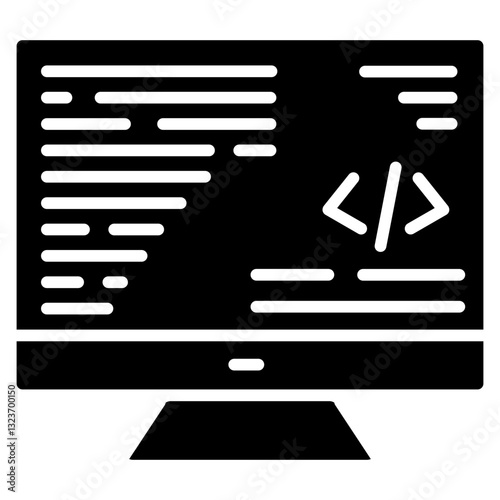 Coding Line Icon Style