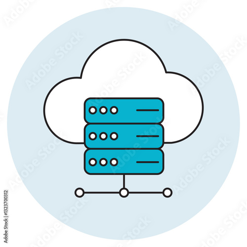 Hosting icon, Reliable Hosting Solutions, Secure and Scalable Hosting, cloud, sign, icon, vector