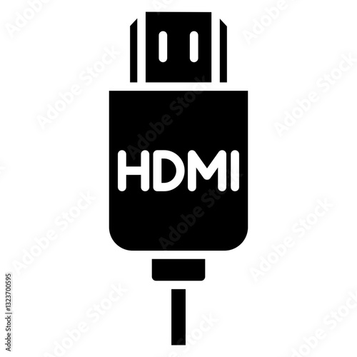 Hdmi Cable Line Icon Style