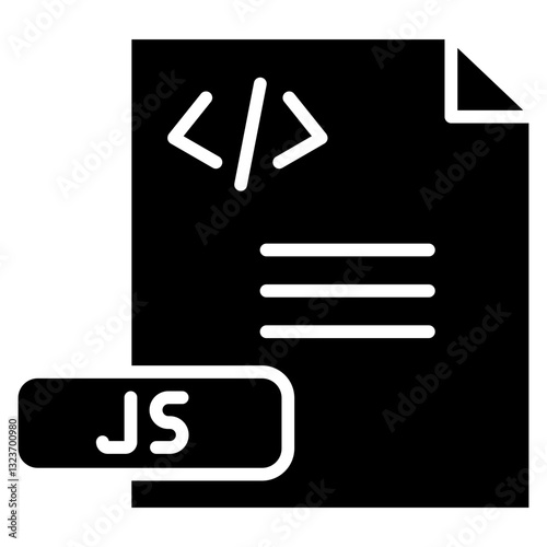 Javascript File Line Icon Style