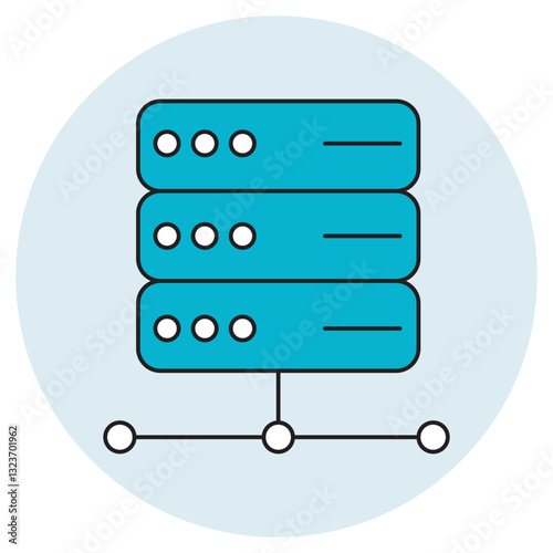 Server icon, Optimized Server Solutions for Seamless Performance, Secure and Scalable Server Infrastructure, vector