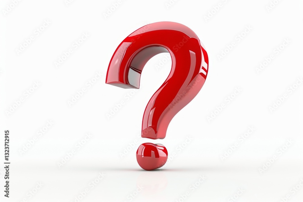 Lonely Red Question Mark Lonely Red Question Mark