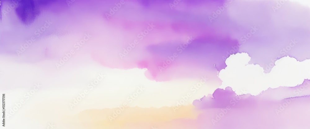 Obraz premium Abstract watercolor White and purple background