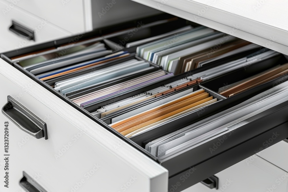 Organized File Cabinet Drawer