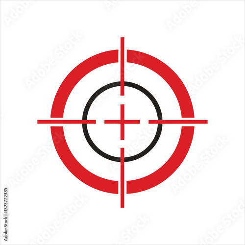Tactical Shooting Scope Reticle Vector Design