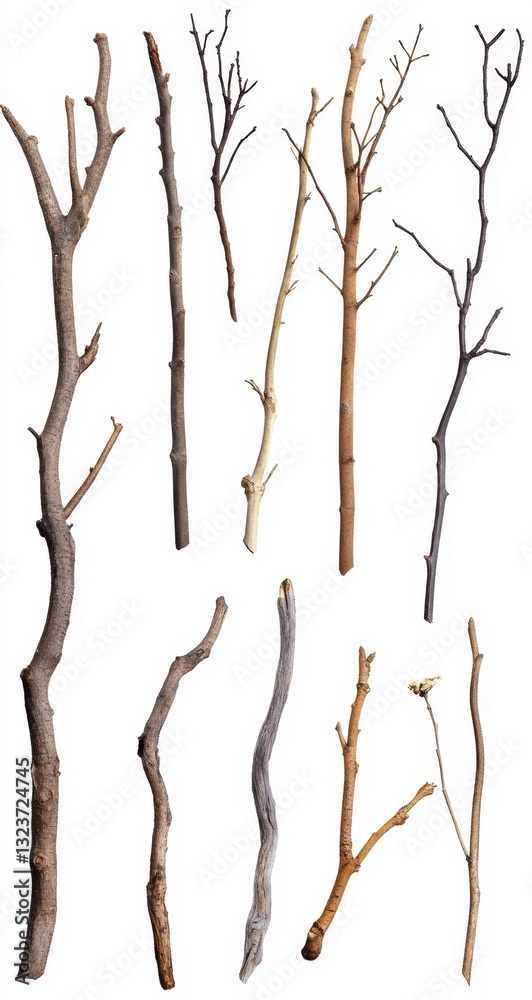 Fototapeta premium Collection of Exquisite Nature Branches
