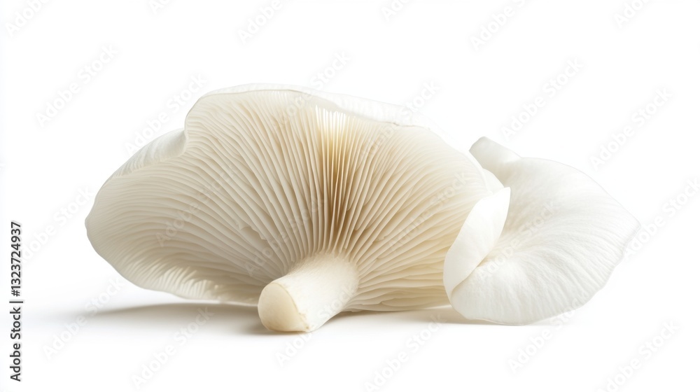 White champignon mushroom. Generative AI White champignon mushroom. Generative AI
