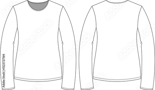 vector illustration of a white shirt
