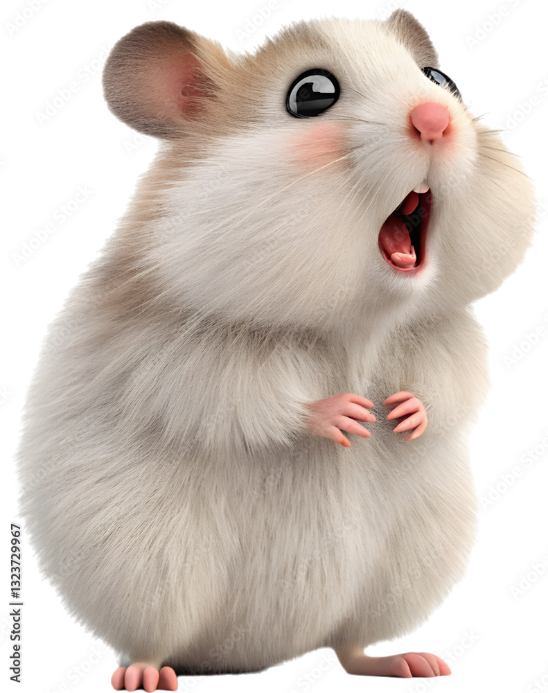 A charming hamster bursting with personality, ready to add humor and cuteness to your design. A charming hamster bursting with personality, ready to add humor and cuteness to your design.