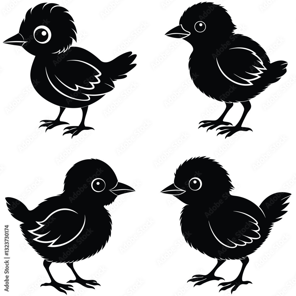 Fototapeta premium set of birds