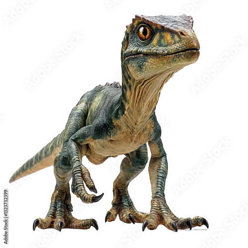 Fototapeta Adorable Young Prehistoric Raptor