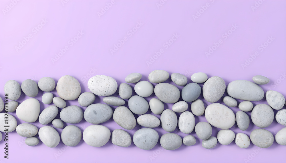 an array of pebbles against a purple background an array of pebbles against a purple background