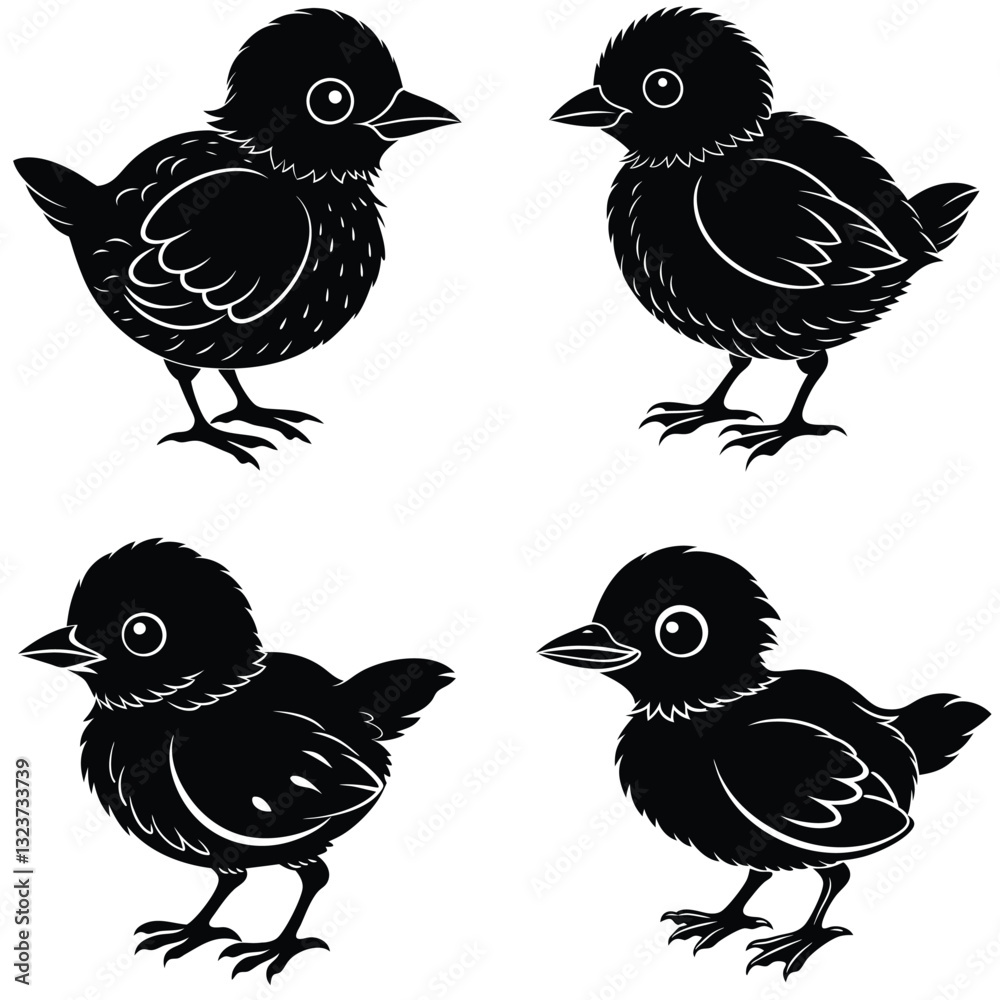 Fototapeta premium set of birds
