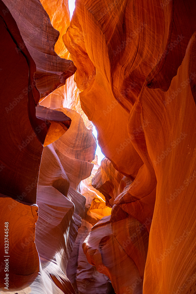 Lower Antelope Canyon natural sandstone rock formation, Page Arizona USA