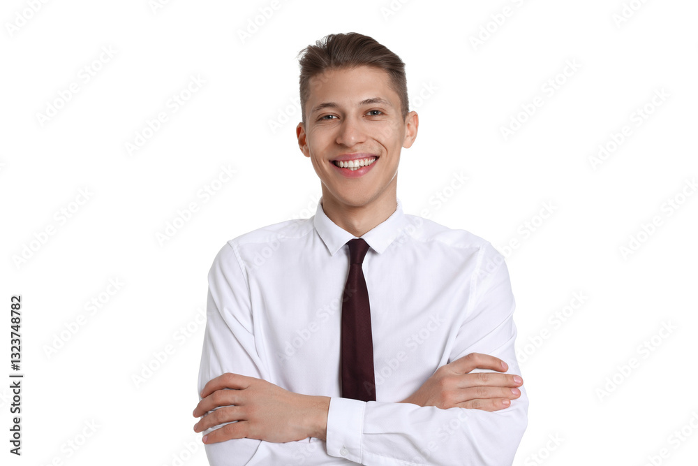 Handsome young man in formal outfit on white background Handsome young man in formal outfit on white background