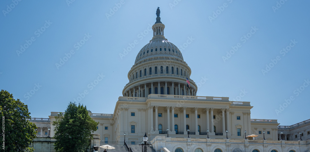 Kapitol der Vereinigten Staaten ist der Sitz des US-Kongresses in Washington, D.C., USA