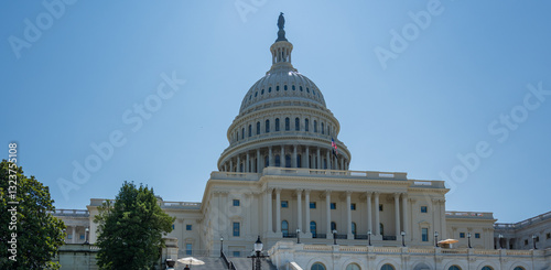 Obraz na płótnie Kapitol der Vereinigten Staaten ist der Sitz des US-Kongresses in Washington, D.C., USA w salonie