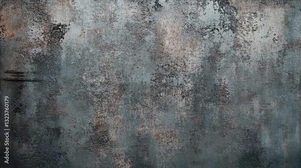 Fototapeta premium An aesthetically striking abstract wall with rusty textures, emphasizing the beauty of decay and creating a modern, industrial vibe for artistic displays.