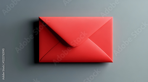 Obraz na płótnie Red envelope with a sense of anticipation w salonie