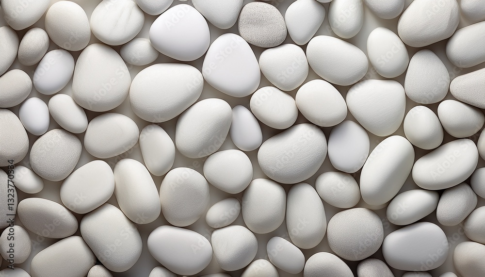 White Pebble Stones Texture with Smooth Surfaces White Pebble Stones Texture with Smooth Surfaces