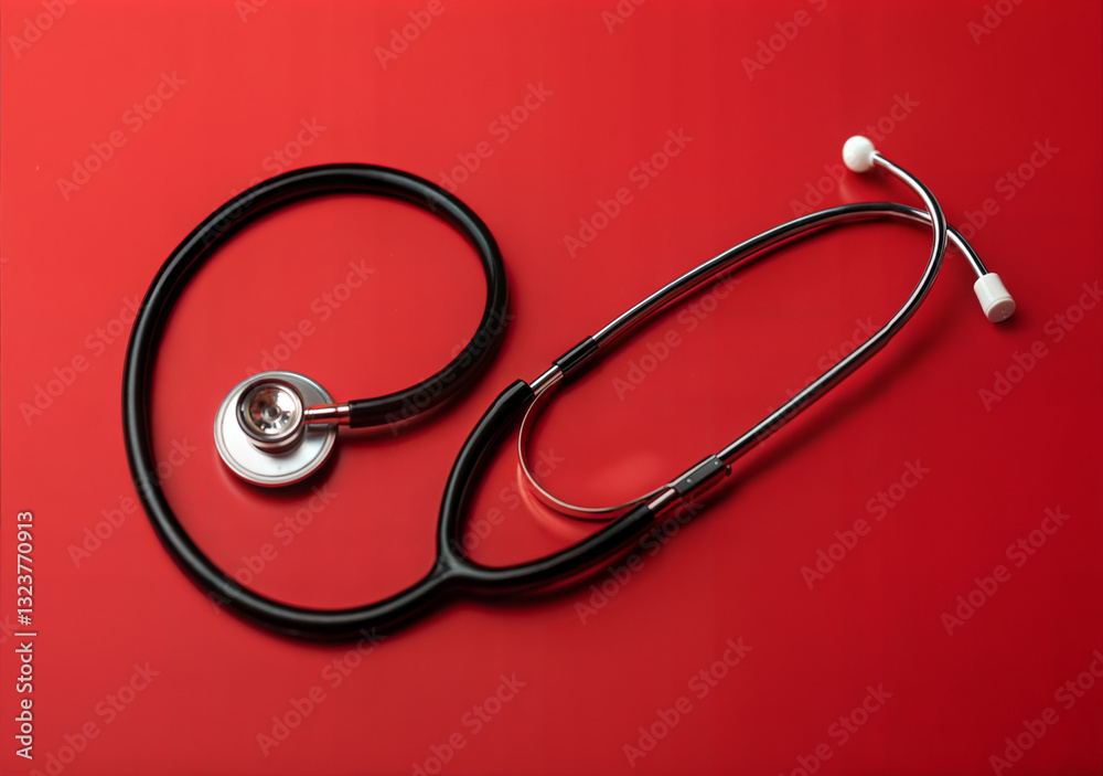 Globe and stethoscope background, world health day on the blue background Close-up of heart shape on table against wall Globe and stethoscope background, world health day on the blue background Close-up of heart shape on table against wall