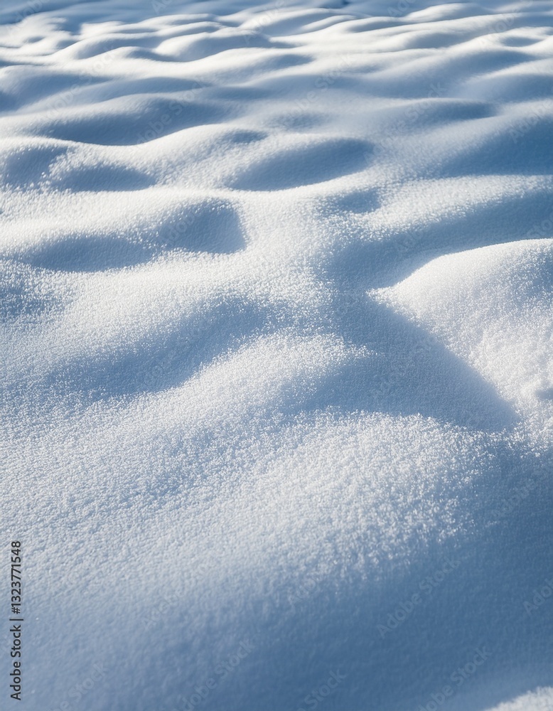 Snow-Covered Ground Texture with Soft Shadows Snow-Covered Ground Texture with Soft Shadows