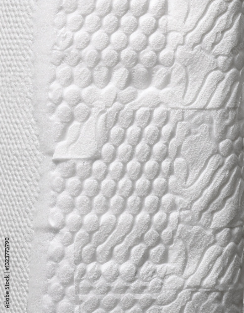 Naklejka premium White Paper Towel Texture with Absorbent Pattern