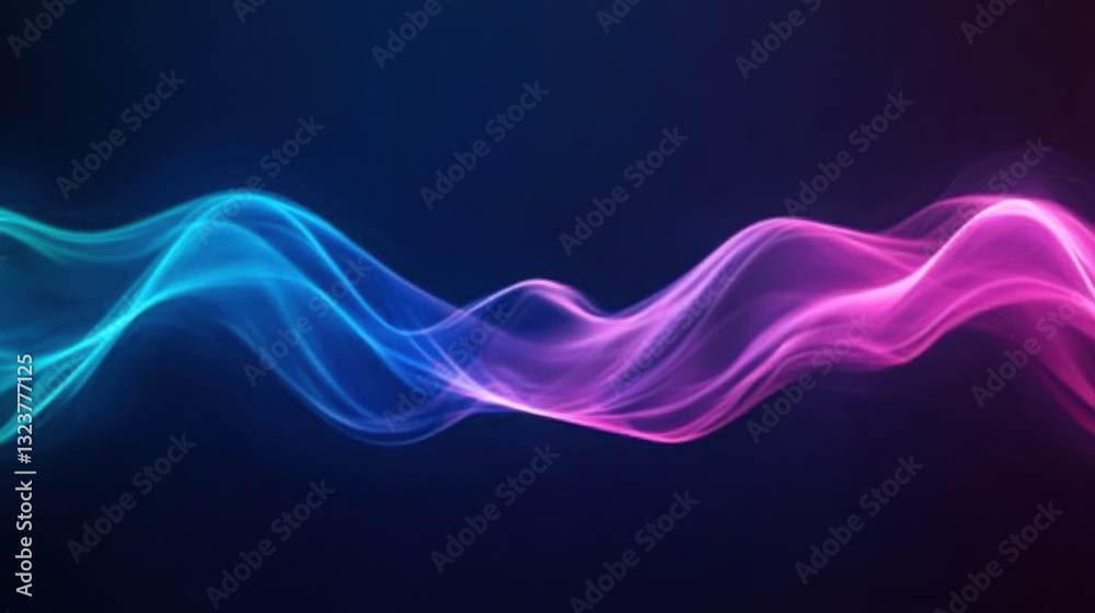 Abstract wave background in blue and pink colors with smooth flow creating a dynamic feeling of movement and energy in a dark setting Abstract wave background in blue and pink colors with smooth flow creating a dynamic feeling of movement and energy in a dark setting