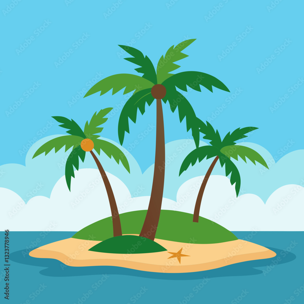 Obraz premium palm trees on the beach
