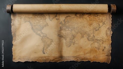 Old paper world map travel wallpaper background