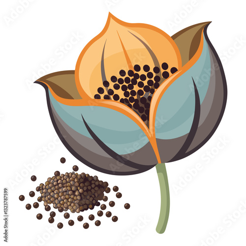 Illustration-of-poppy-seeds-isolated.