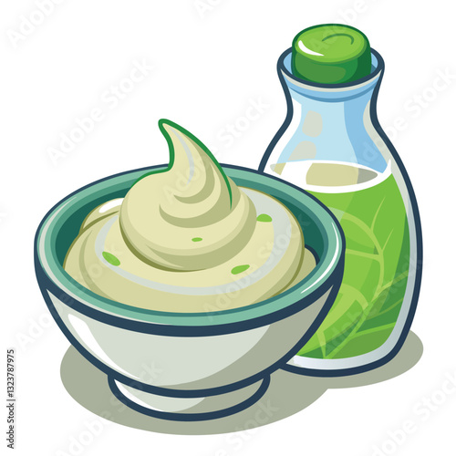 Illustration-of-ranch-dressing-isolated.